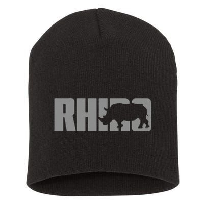 Save Rhino Clothing Rhino Rhinoceros Short Acrylic Beanie