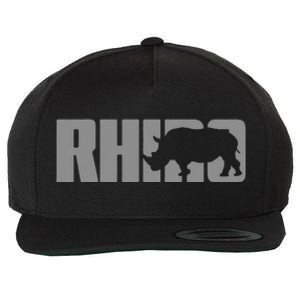 Save Rhino Clothing Rhino Rhinoceros Wool Snapback Cap