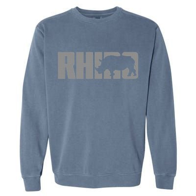 Save Rhino Clothing Rhino Rhinoceros Garment-Dyed Sweatshirt