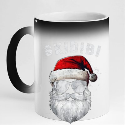 Skibid.I Rizzmas Christmas Rizz Santa Claus Charisma Cool 11oz Black Color Changing Mug