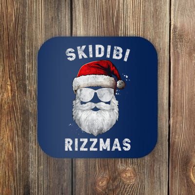 Skibid.I Rizzmas Christmas Rizz Santa Claus Charisma Cool Coaster