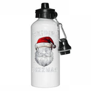 Skibid.I Rizzmas Christmas Rizz Santa Claus Charisma Cool Aluminum Water Bottle