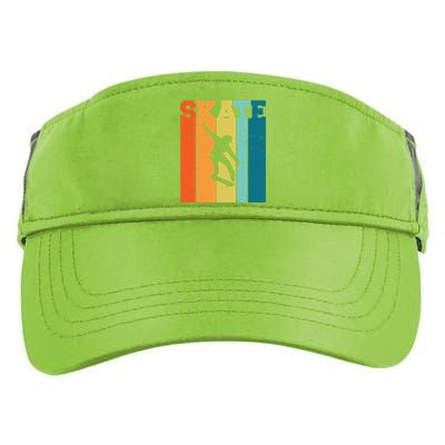 Skate Retro Colorful Sunset Adult Drive Performance Visor