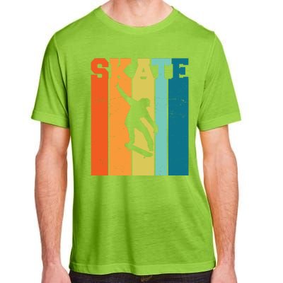 Skate Retro Colorful Sunset Adult ChromaSoft Performance T-Shirt