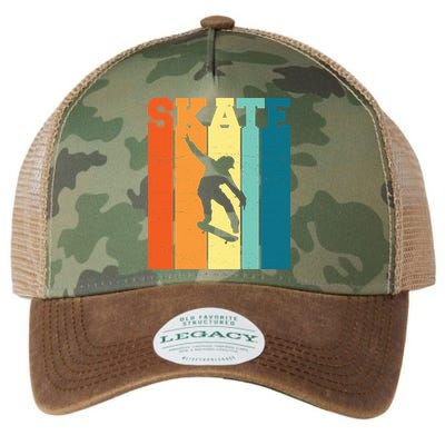 Skate Retro Colorful Sunset Legacy Tie Dye Trucker Hat