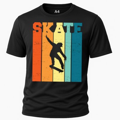 Skate Retro Colorful Sunset Performance Shirt