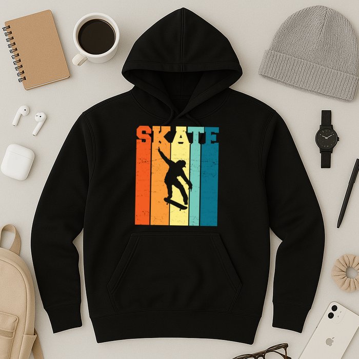 Skate Retro Colorful Sunset Hoodie
