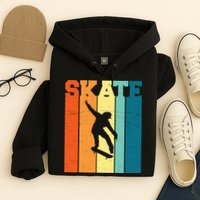 Skate Retro Colorful Sunset Hoodie
