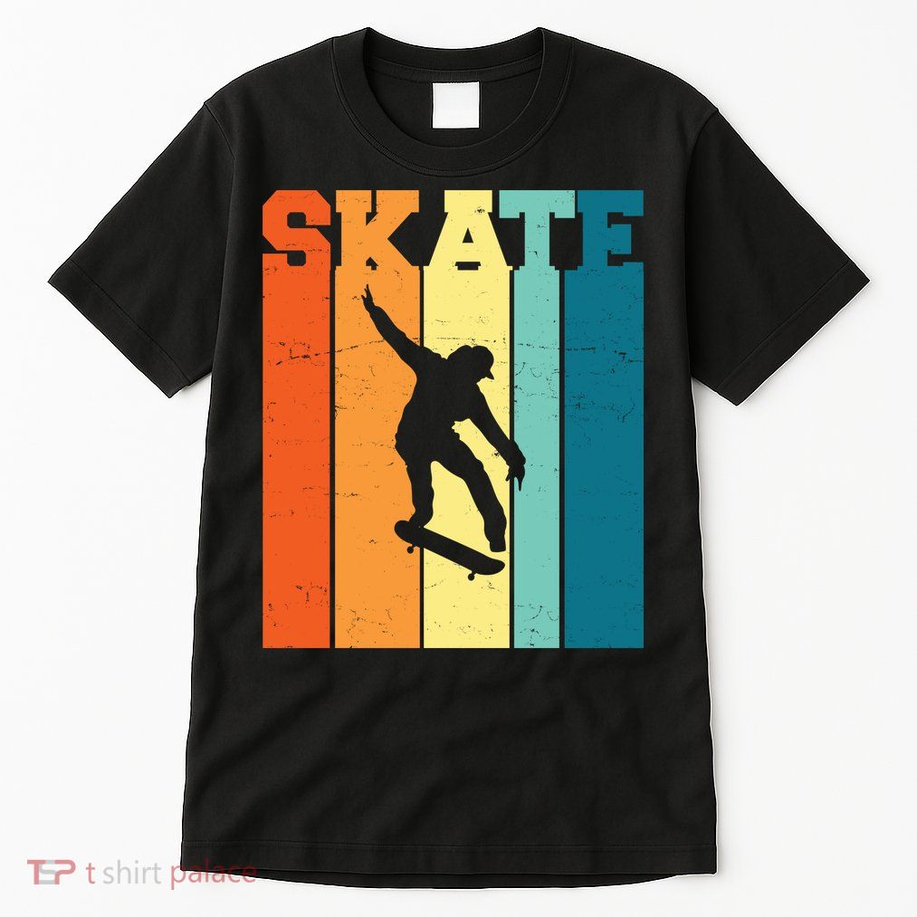 Skate Retro Colorful Sunset Tall T-Shirt