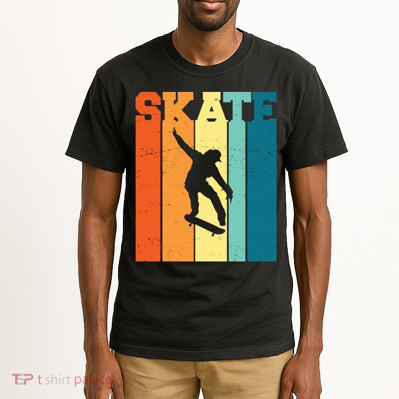 Skate Retro Colorful Sunset Tall T-Shirt
