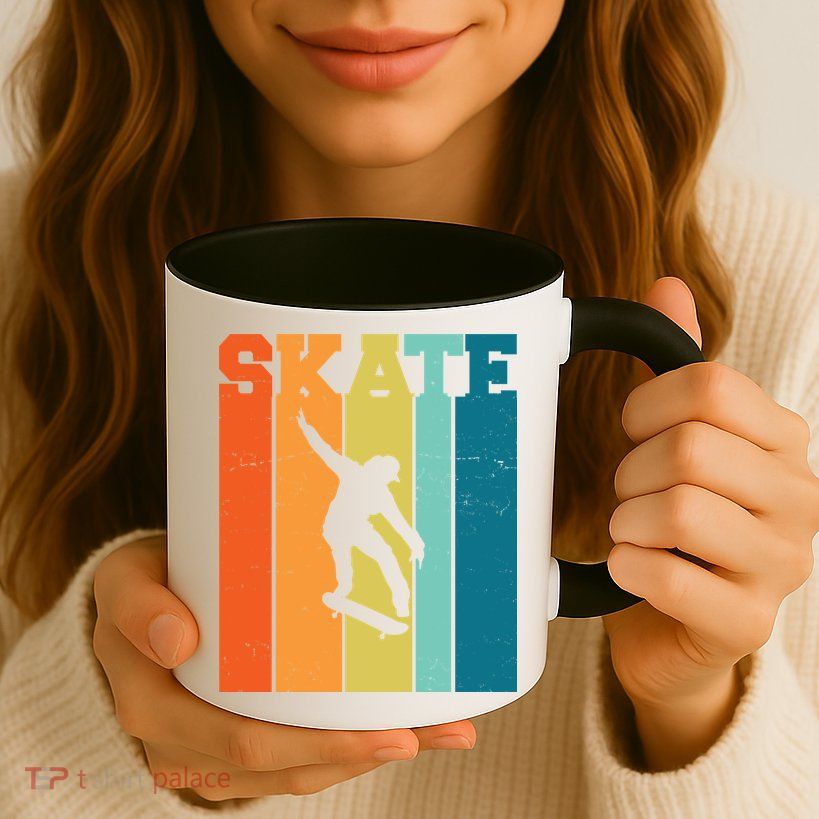 Skate Retro Colorful Sunset Mug