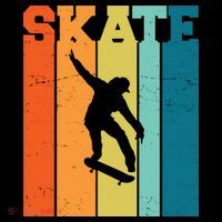 Skate Retro Colorful Sunset Mug