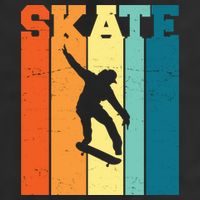 Skate Retro Colorful Sunset Tumbler