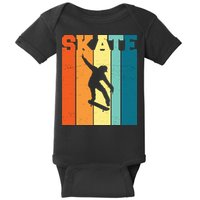 Skate Retro Colorful Sunset Baby Bodysuit