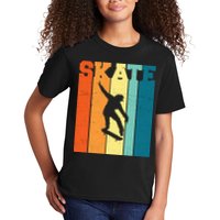 Skate Retro Colorful Sunset Kids T-Shirt