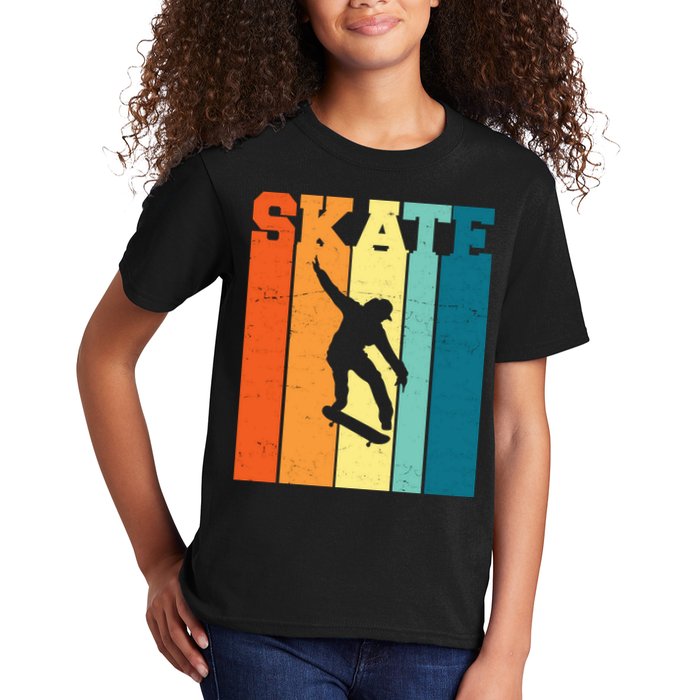 Skate Retro Colorful Sunset Kids T-Shirt