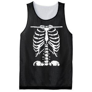 Skeleton Rib Cage Gifts Men Women Halloween Costume Mesh Reversible Basketball Jersey Tank