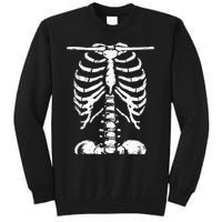 Skeleton Rib Cage Gifts Men Women Halloween Costume Tall Sweatshirt