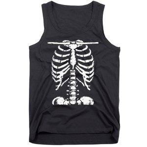 Skeleton Rib Cage Gifts Men Women Halloween Costume Tank Top