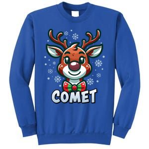 Santa’S Reindeer Comet Xmas Group Costume Gift Sweatshirt