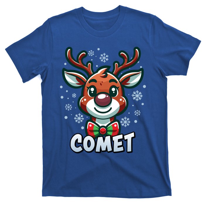 Santa’S Reindeer Comet Xmas Group Costume Gift T-Shirt