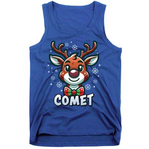 Santa’S Reindeer Comet Xmas Group Costume Gift Tank Top