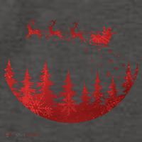 Santa Reindeer Christmas Festive Vector Backpack