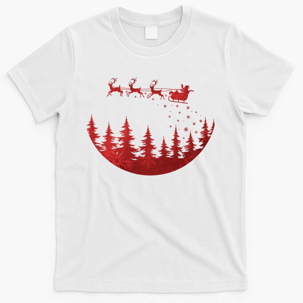 Santa Reindeer Christmas Festive T-Shirt