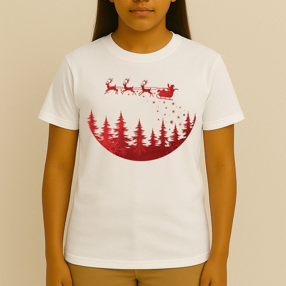 Santa Reindeer Christmas Festive T-Shirt