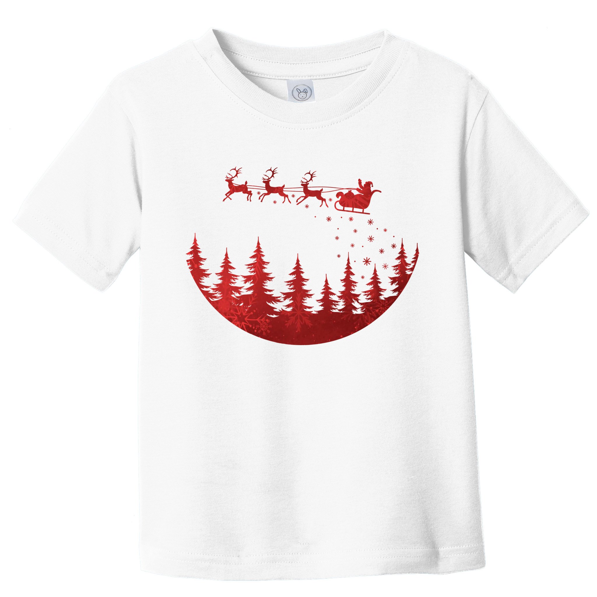 Santa Reindeer Christmas Festive Toddler T-Shirt