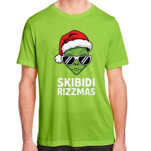 Skibid.I Rizzmas Christmas Rizz Funny Alien Xmas Adult ChromaSoft Performance T-Shirt