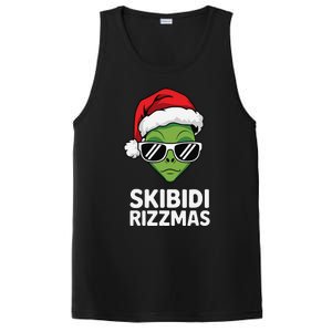 Skibid.I Rizzmas Christmas Rizz Funny Alien Xmas PosiCharge Competitor Tank