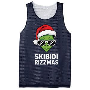 Skibid.I Rizzmas Christmas Rizz Funny Alien Xmas Mesh Reversible Basketball Jersey Tank