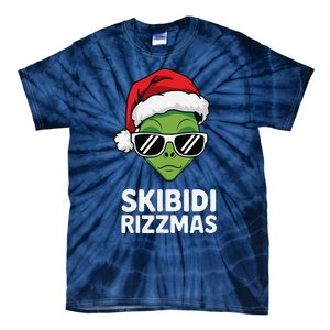 Skibid.I Rizzmas Christmas Rizz Funny Alien Xmas Tie-Dye T-Shirt