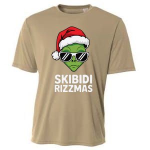 Skibid.I Rizzmas Christmas Rizz Funny Alien Xmas Cooling Performance Crew T-Shirt