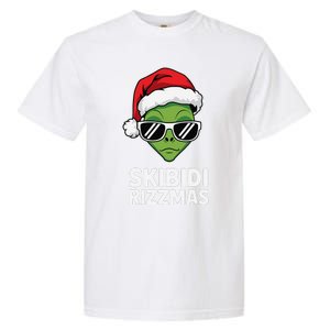 Skibid.I Rizzmas Christmas Rizz Funny Alien Xmas Garment-Dyed Heavyweight T-Shirt