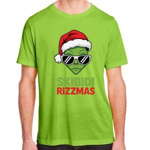 Skibid.I Rizzmas Christmas Rizz Funny Alien Xmas Adult ChromaSoft Performance T-Shirt