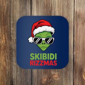 Skibid.I Rizzmas Christmas Rizz Funny Alien Xmas Coaster