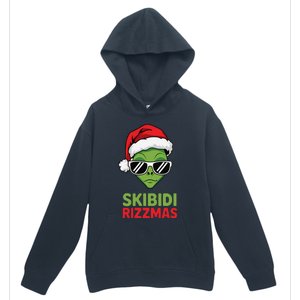 Skibid.I Rizzmas Christmas Rizz Funny Alien Xmas Urban Pullover Hoodie