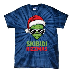 Skibid.I Rizzmas Christmas Rizz Funny Alien Xmas Tie-Dye T-Shirt