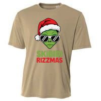 Skibid.I Rizzmas Christmas Rizz Funny Alien Xmas Cooling Performance Crew T-Shirt