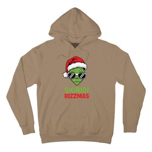 Skibid.I Rizzmas Christmas Rizz Funny Alien Xmas Hoodie