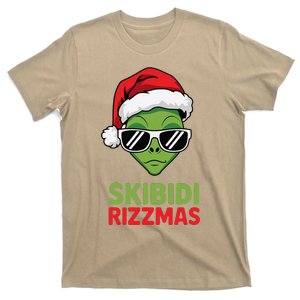 Skibid.I Rizzmas Christmas Rizz Funny Alien Xmas T-Shirt