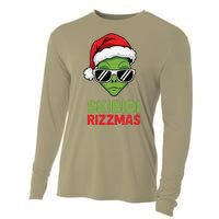 Skibid.I Rizzmas Christmas Rizz Funny Alien Xmas Cooling Performance Long Sleeve Crew