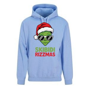 Skibid.I Rizzmas Christmas Rizz Funny Alien Xmas Unisex Surf Hoodie