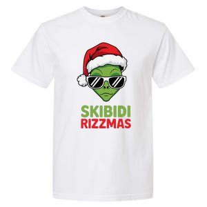 Skibid.I Rizzmas Christmas Rizz Funny Alien Xmas Garment-Dyed Heavyweight T-Shirt