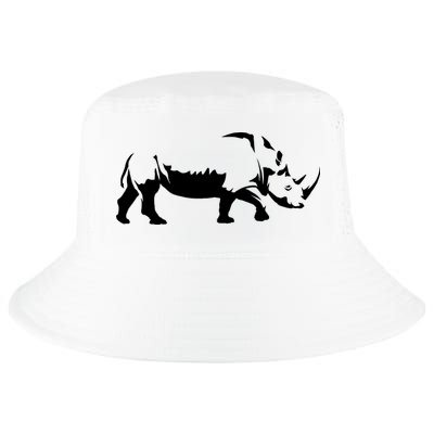 Simple Rhino Cut Out Silhouette Cool Comfort Performance Bucket Hat