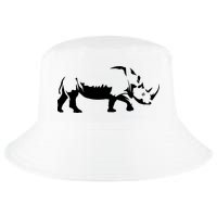 Simple Rhino Cut Out Silhouette Cool Comfort Performance Bucket Hat