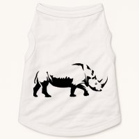 Simple Rhino Cut Out Silhouette Doggie Tank