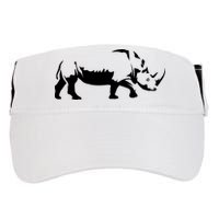 Simple Rhino Cut Out Silhouette Adult Drive Performance Visor